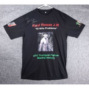 UFC Raul Rosas J.R. Shirt Men's 2XL UFC Youngest Fighter AUTOGRAPHED RARE